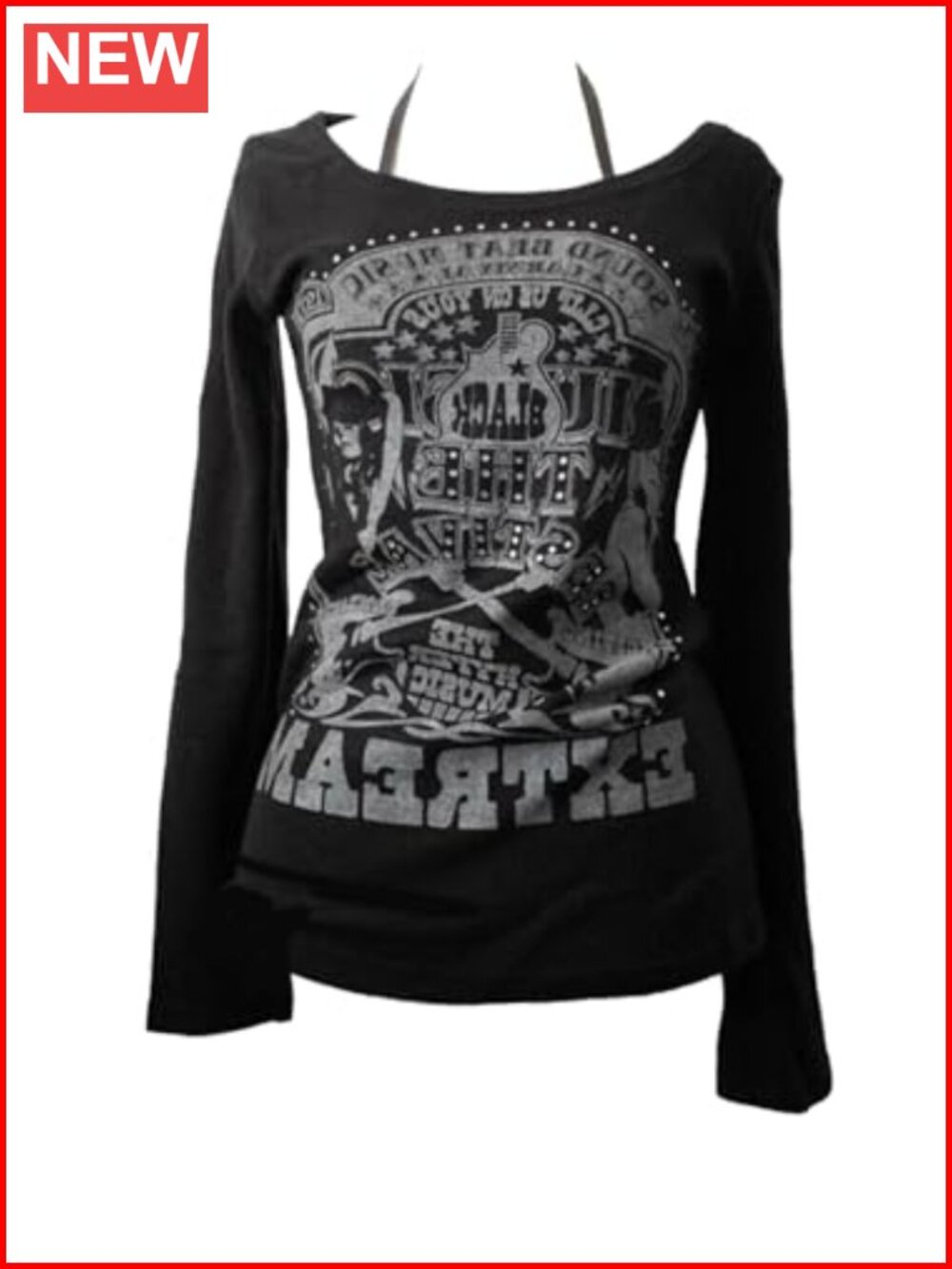 Y2K Grunge Vintage Graphic Long Sleeve Streetwear Goth Top
